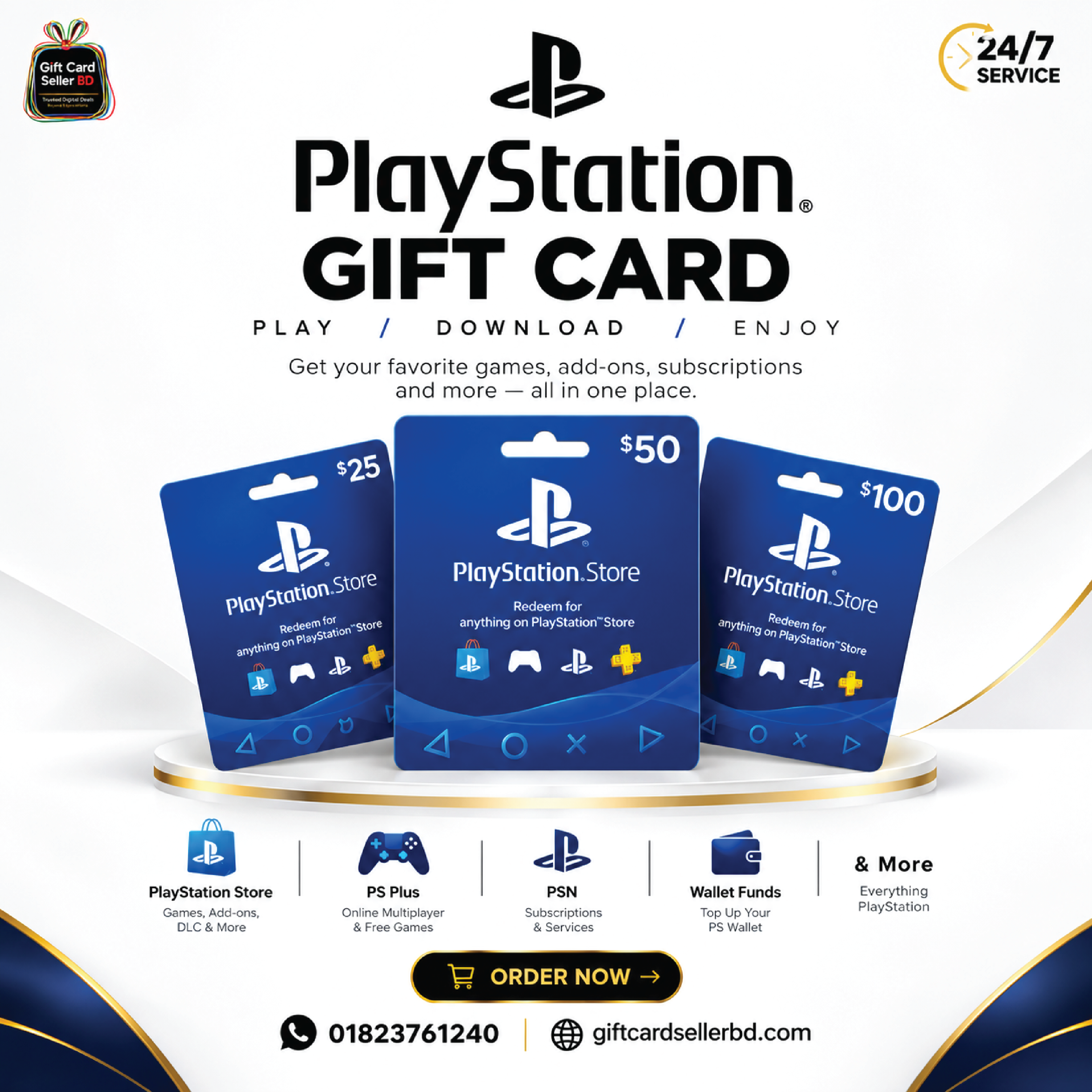 PlayStation Network (PSN) Card (US)